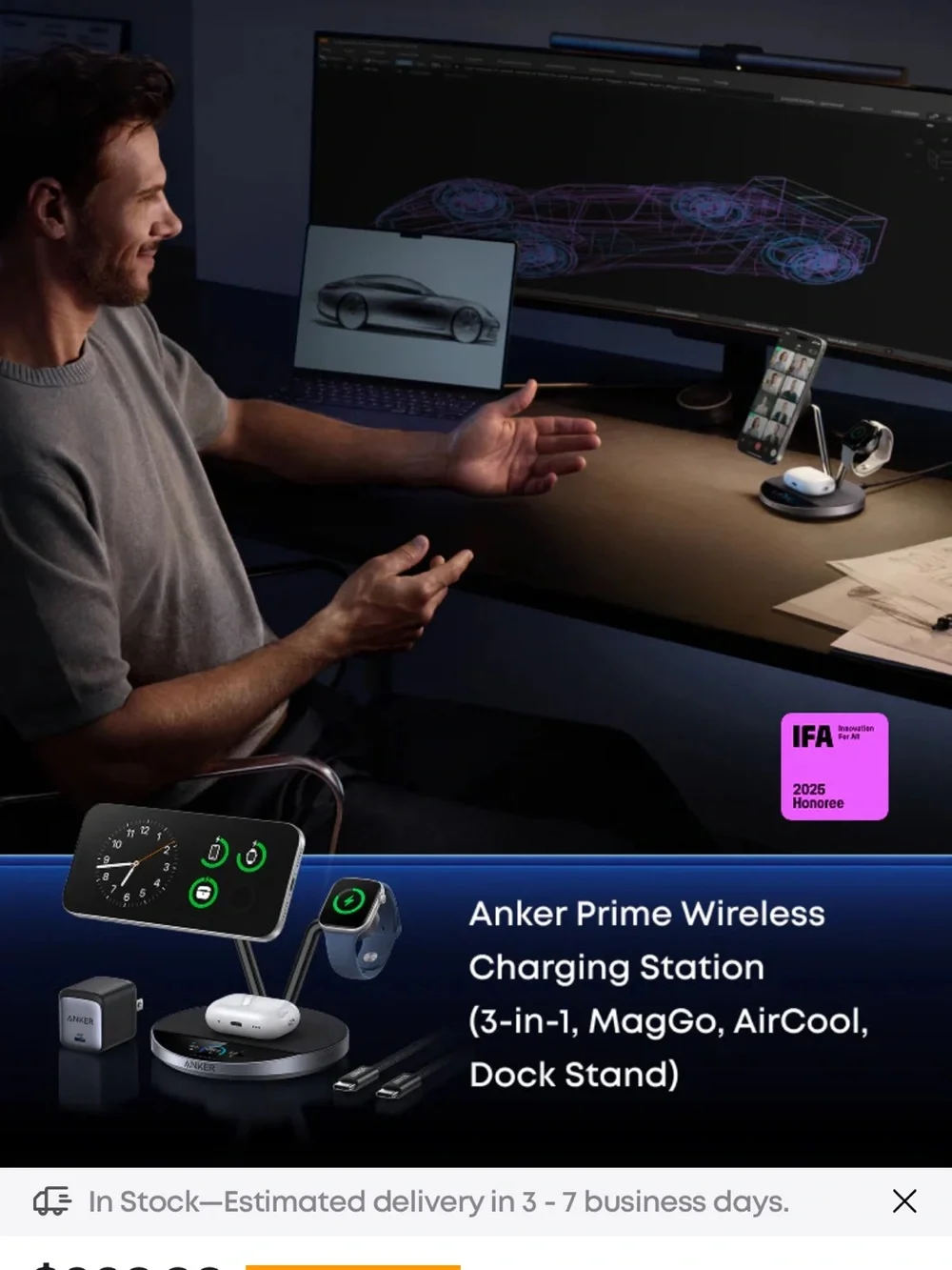 NEW IN BOX ANKER PRIME wireless charging station.